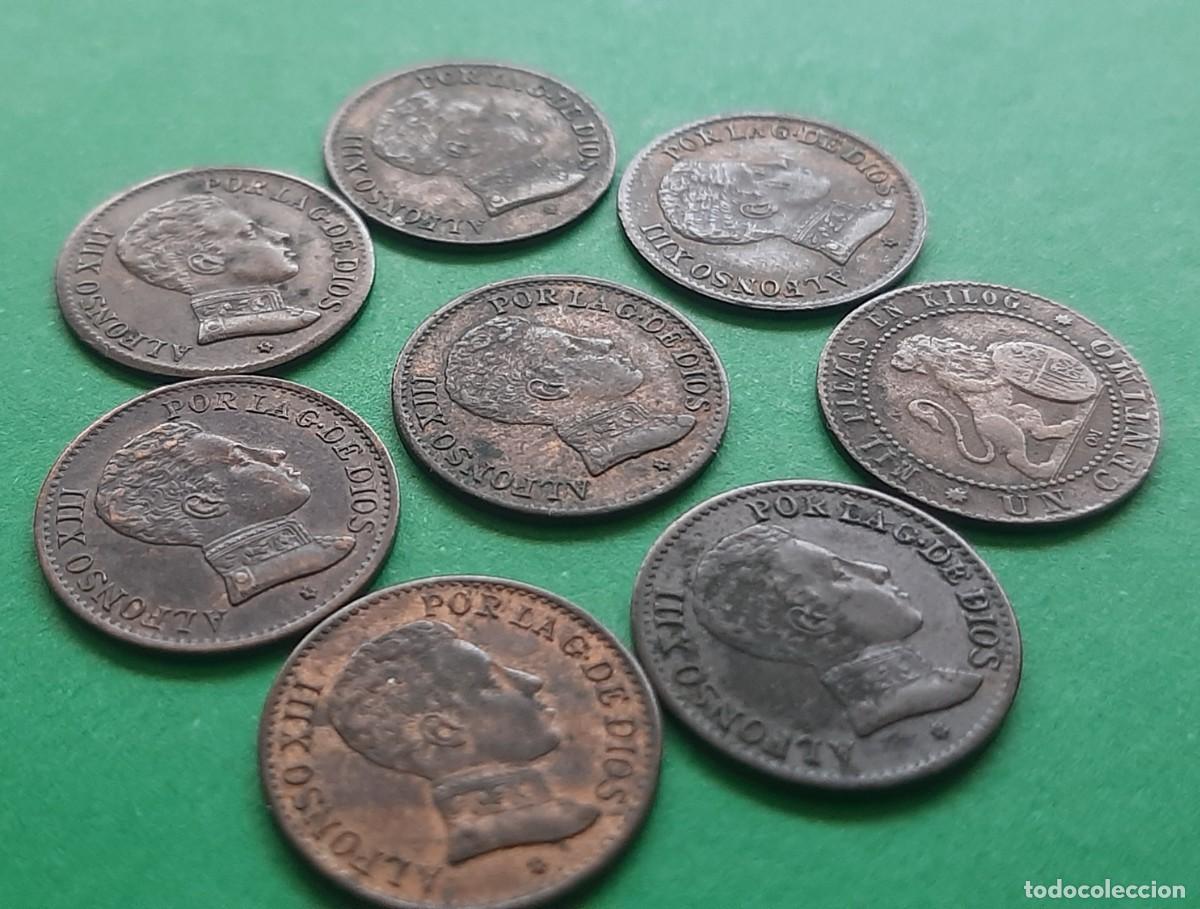 Monedas de Espa&ntilde;a: (ALFONSO XIII-GOB. PROV) LOTE DE MONEDAS DE 1 C&Eacute;NTIMO - Foto 8