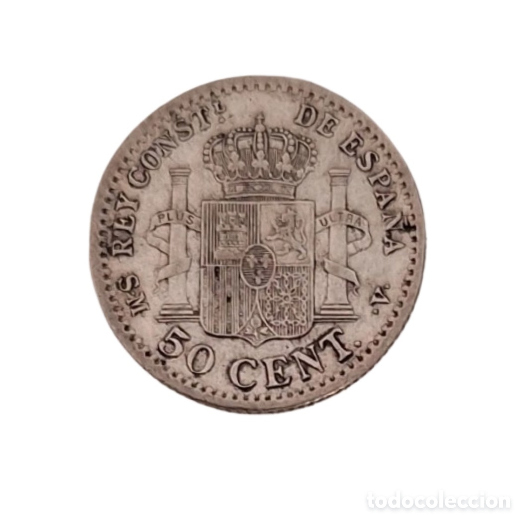 Monedas de Espa&ntilde;a: ALFONSO XIII. 50 CENTIMOS. 1904 * 0-4. SMV. EBC.