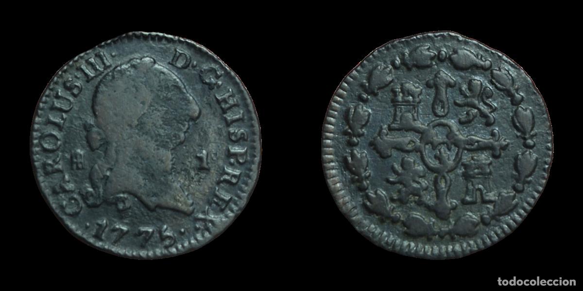 Monedas de Espa&ntilde;a: NT/ CARLOS III 1 MARAVEDI 1775 (E1115) - Foto 3