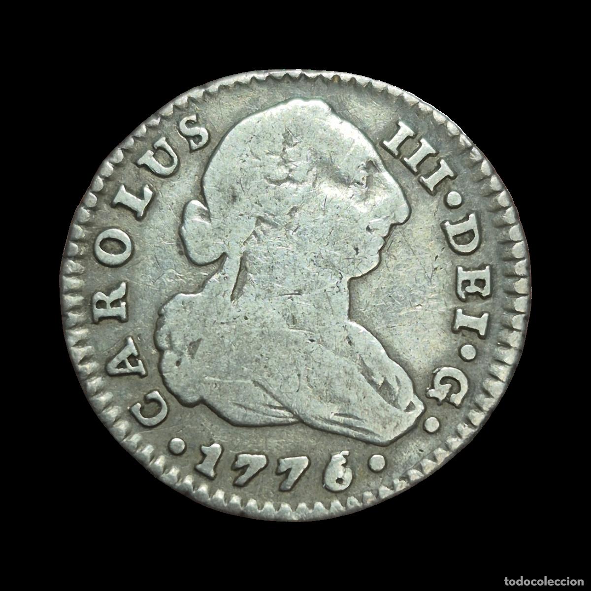 Coins of Spain: NT/ CARLOS III 1 REAL 1776 SEVILLA (E1111)