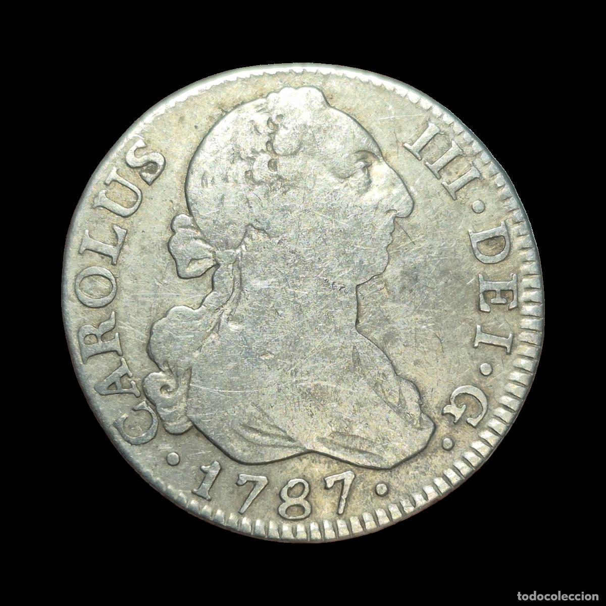Monedas de Espa&ntilde;a: NT/ CARLOS III 2 REALES 1787 MADRID (E1104)