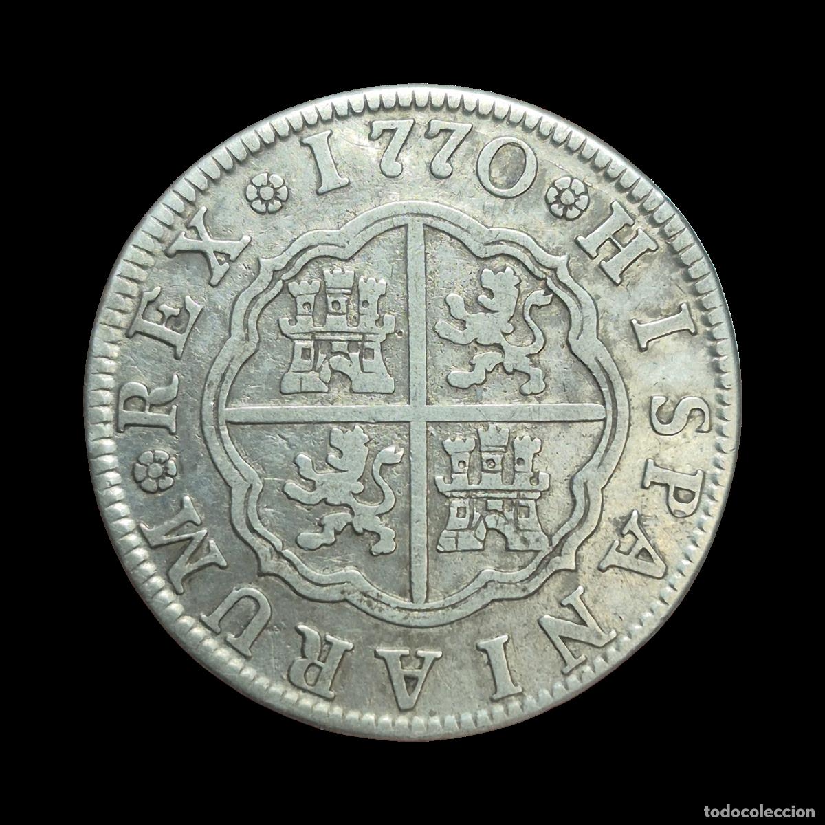 Monedas de Espa&ntilde;a: NT/ CARLOS III 2 REALES 1770 MADRID (E1102)