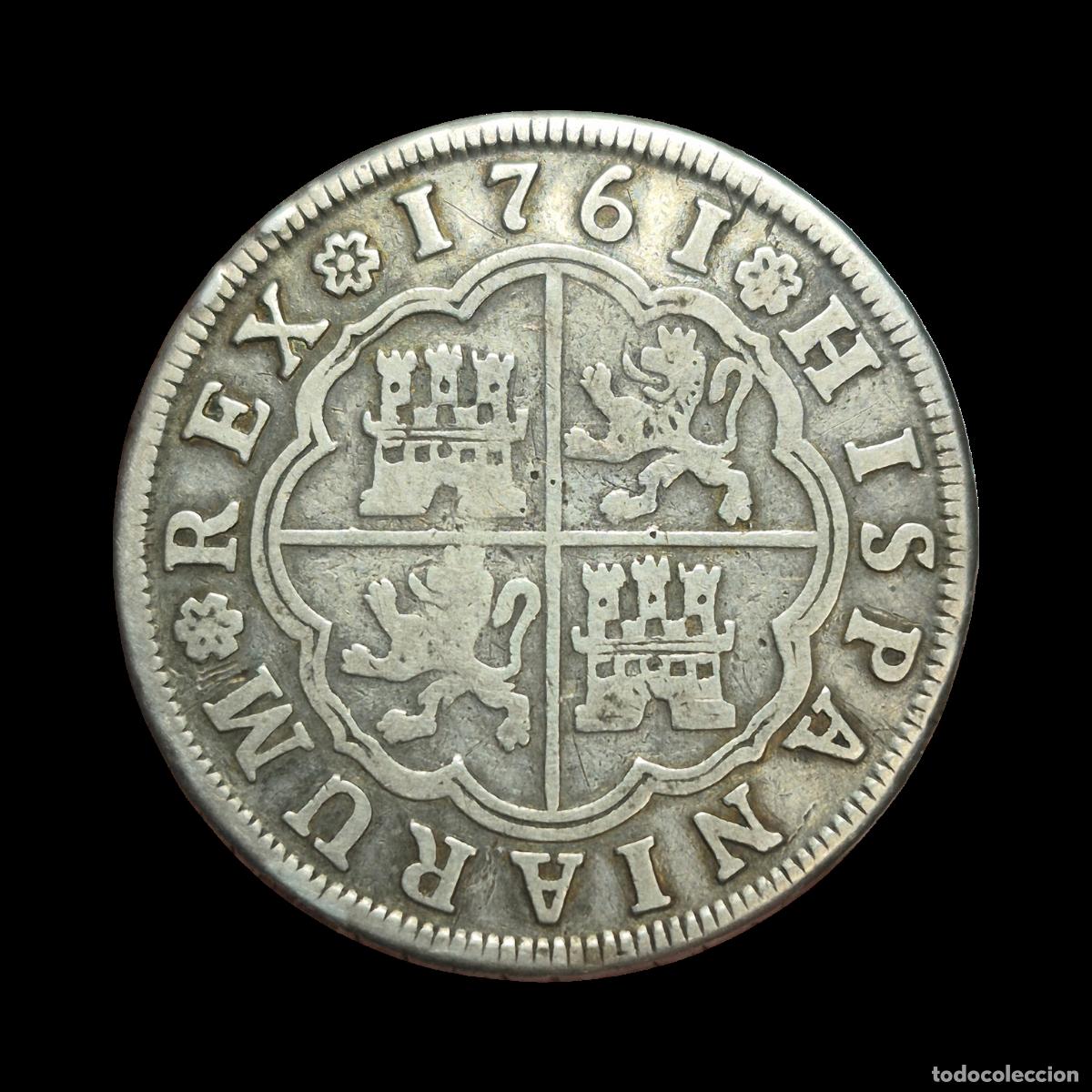 Monedas de Espa&ntilde;a: NT/ CARLOS III 4 REALES 1761 SEVILLA (E1099)