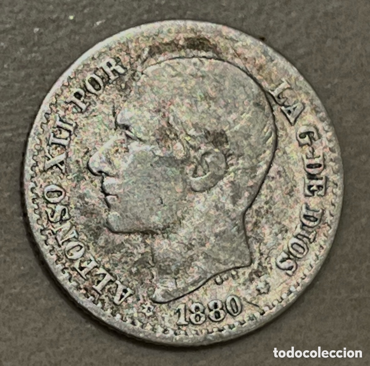 Monedas de Espa&ntilde;a: MONEDA 50 C&Eacute;NTIMOS ALFONSO XII - 1880 - MSM - PLATA
