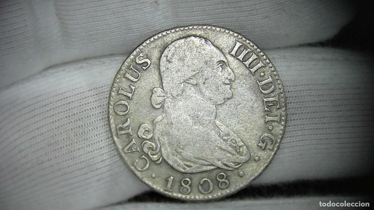 Monedas de Espa&ntilde;a: Carlos IV 2 Reales 1808 AI Madrid MBC-