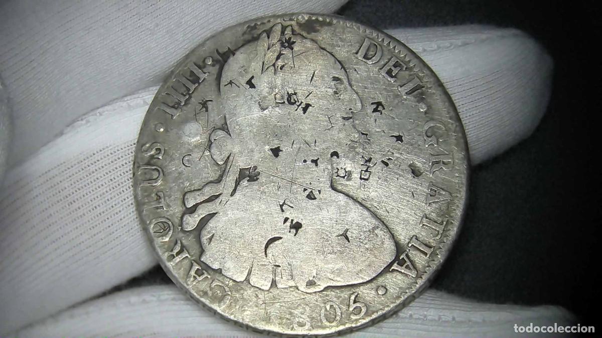 Monedas de Espa&ntilde;a: Carlos IV 8 Reales, Potos&iacute; PJ 1806 MBC-/BC+