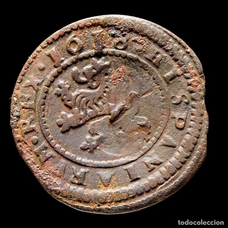 Monedas de Espa&ntilde;a: Felipe III, IIII Maravedis 1618, resello VI. A37-M
