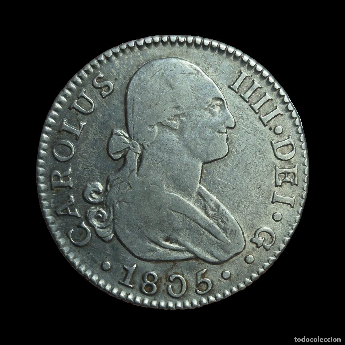 Monedas de Espa&ntilde;a: NT/ CARLOS IV 2 REALES 1805 SEVILLA (E1131)