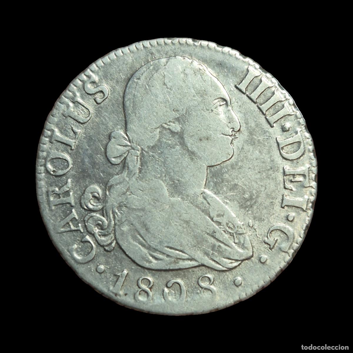 Monedas de Espa&ntilde;a: NT/ CARLOS IV 2 REALES 1808 MADRID IG (E1127)