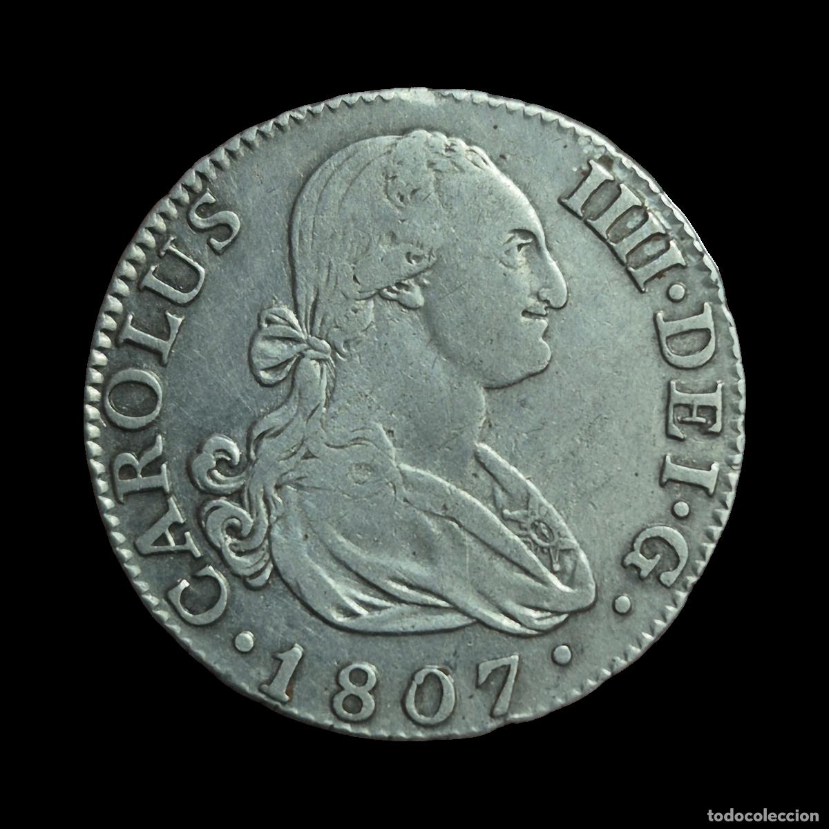Monedas de Espa&ntilde;a: NT/ CARLOS IV 2 REALES 1807 MADRID (E1125)