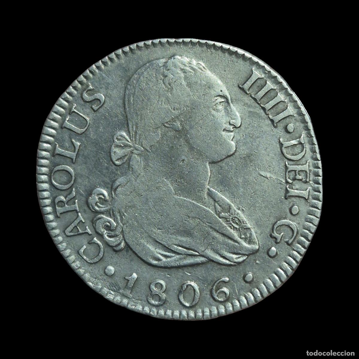 Monedas de Espa&ntilde;a: NT/ CARLOS IV 2 REALES 1806 MADRID (E1124)