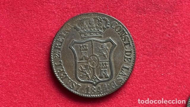 Monedas de Espa&ntilde;a: Isabel II, 6 cuartos, 1841, Barcelona AC 22, MBC+, bonita