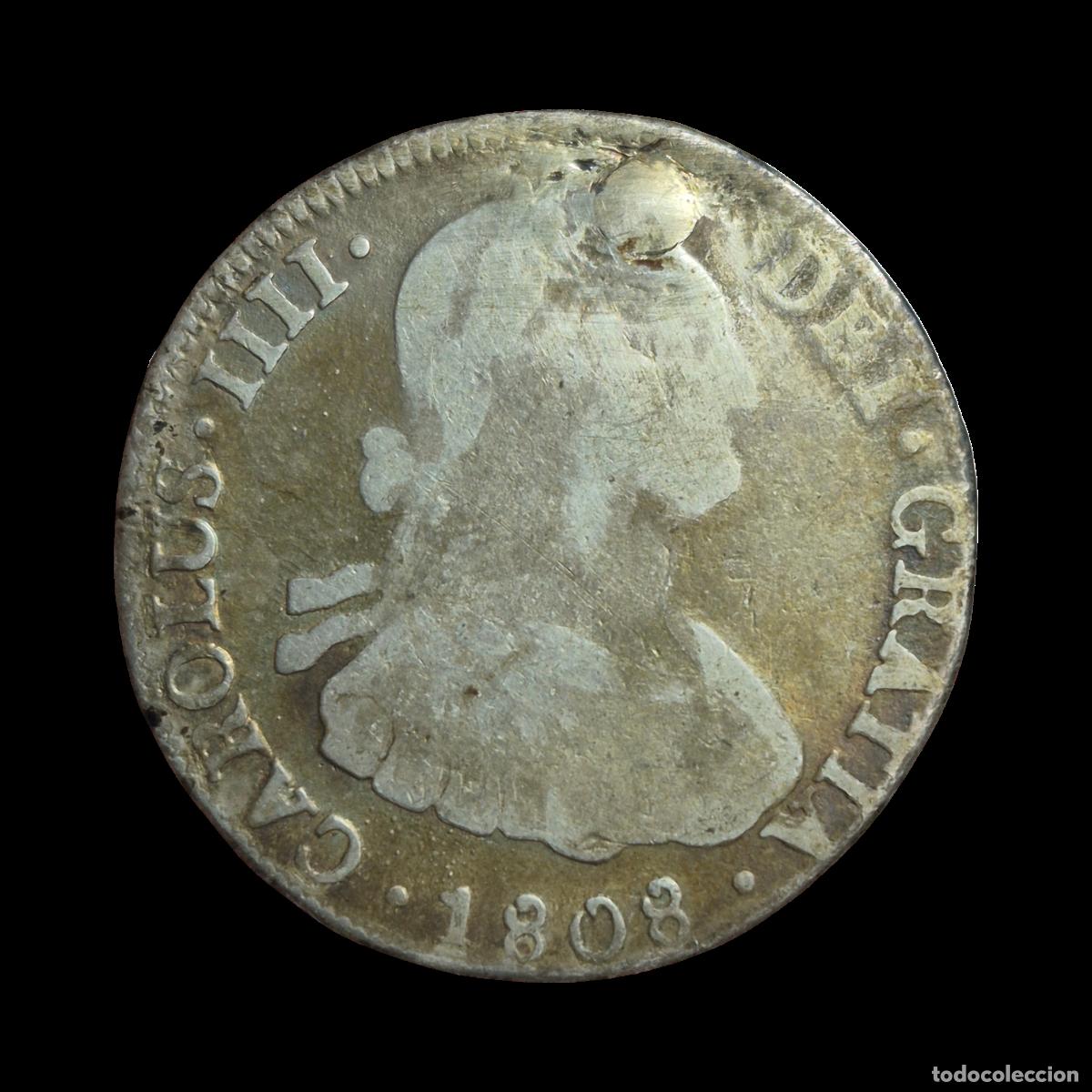Monedas de Espa&ntilde;a: NT/ CARLOS IV 4 REALES 1808 POTOSI (E1122)