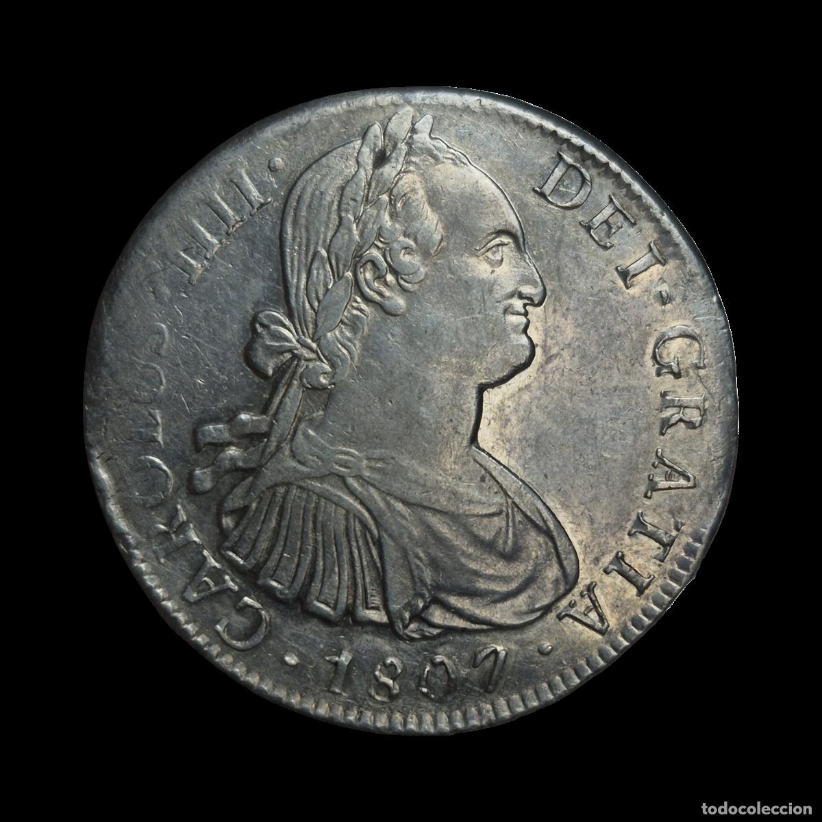Monedas de Espa&ntilde;a: NT/ CARLOS IV 8 REALES 1807 MEXICO (E1121)