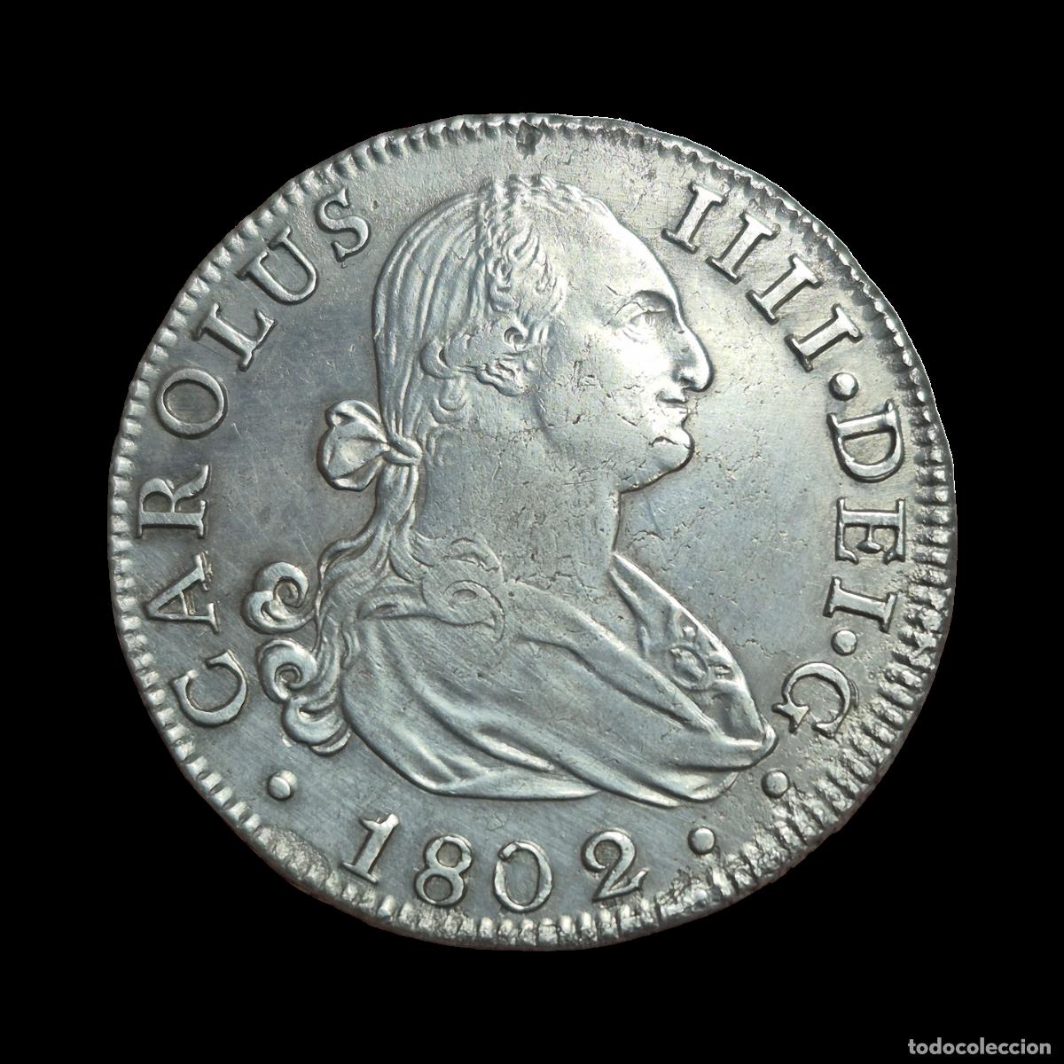 Monedas de Espa&ntilde;a: NT/ CARLOS IV 8 REALES 1802 SEVILLA (E1118)