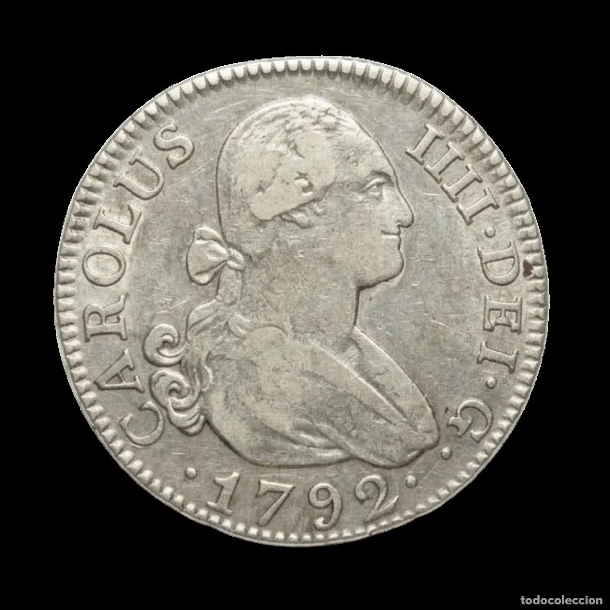 Monete da Spagna: NT/ CARLOS IV 2 REALES 1792 MADRID (E1012)