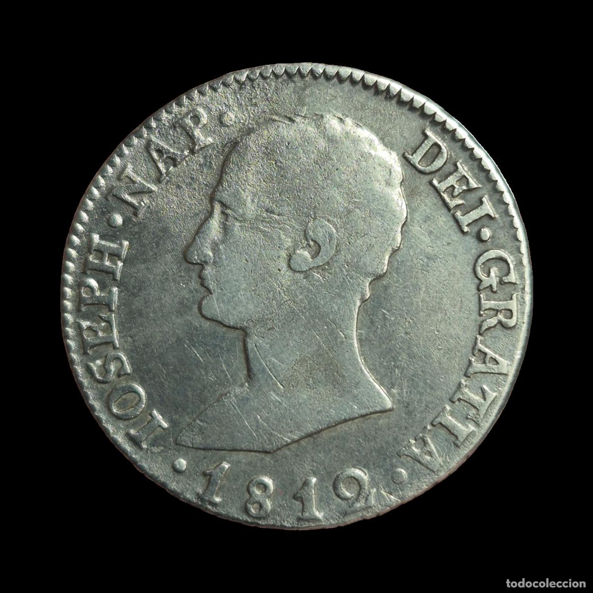 Monnaies d'Espagne: NT/ JOSE NAPOLEON 4 REALES 1812 SEVILLA (E1140)