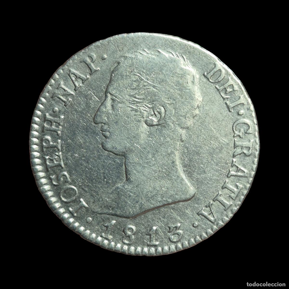 Monnaies d'Espagne: NT/ JOSE NAPOLEON 4 REALES 1813 MADRID (E1139)