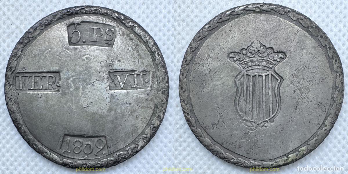 Monedas de Espa&ntilde;a: 4979 ESPA&Ntilde;A 1809 FERNADO VII - 1809 TARRAGONA