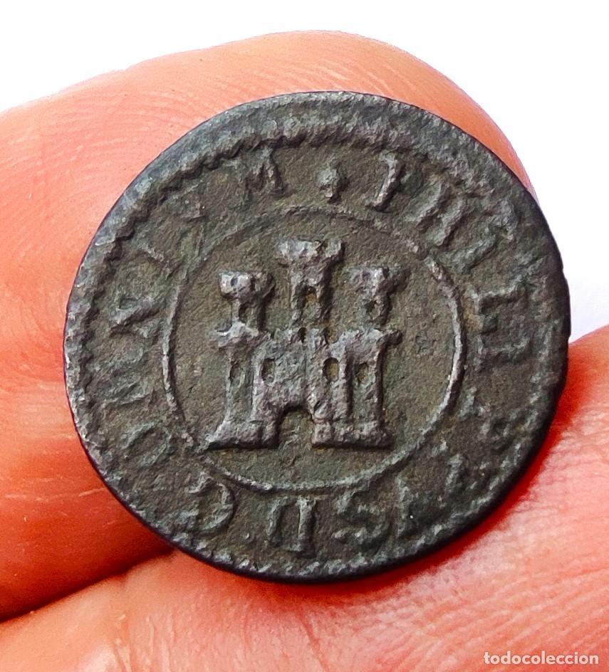 Monete da Spagna: Felipe II Maraved&iacute; 1598 de Segovia Sin indicaci&oacute;n de ceca ni valor Calic&oacute; 84 Muy escasa