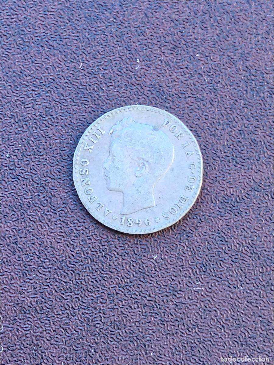 Monedas de Espa&ntilde;a: MONEDA DE 50 CENTIMOS DE ALFONSO XIII DEL A&Ntilde;O 1896*--.PG V..DE PLATA.ORIGINAL%
