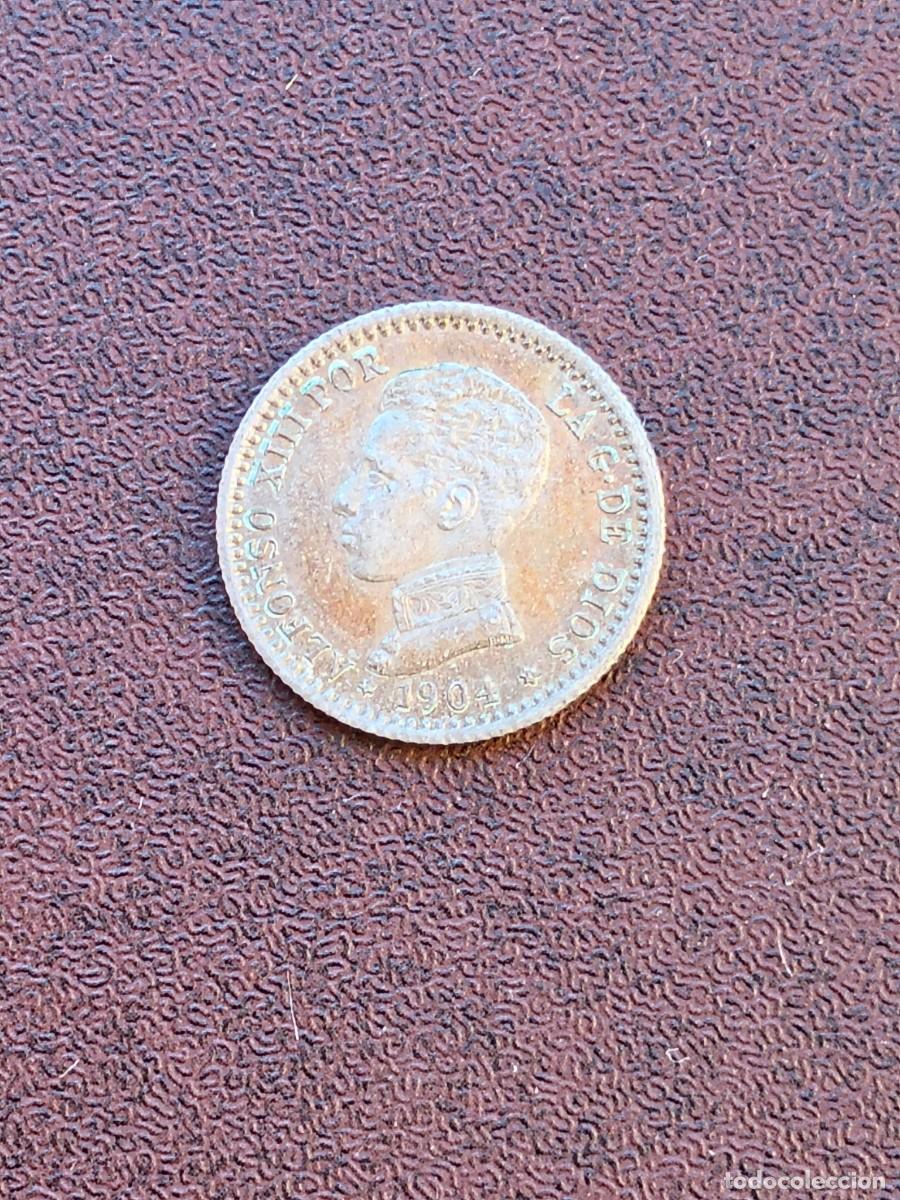 Monedas de Espa&ntilde;a: MONEDA DE 50 CENTIMOS DE ALFONSO XIII DEL A&Ntilde;O 1904*1-0. PC V.DE PLATA.4