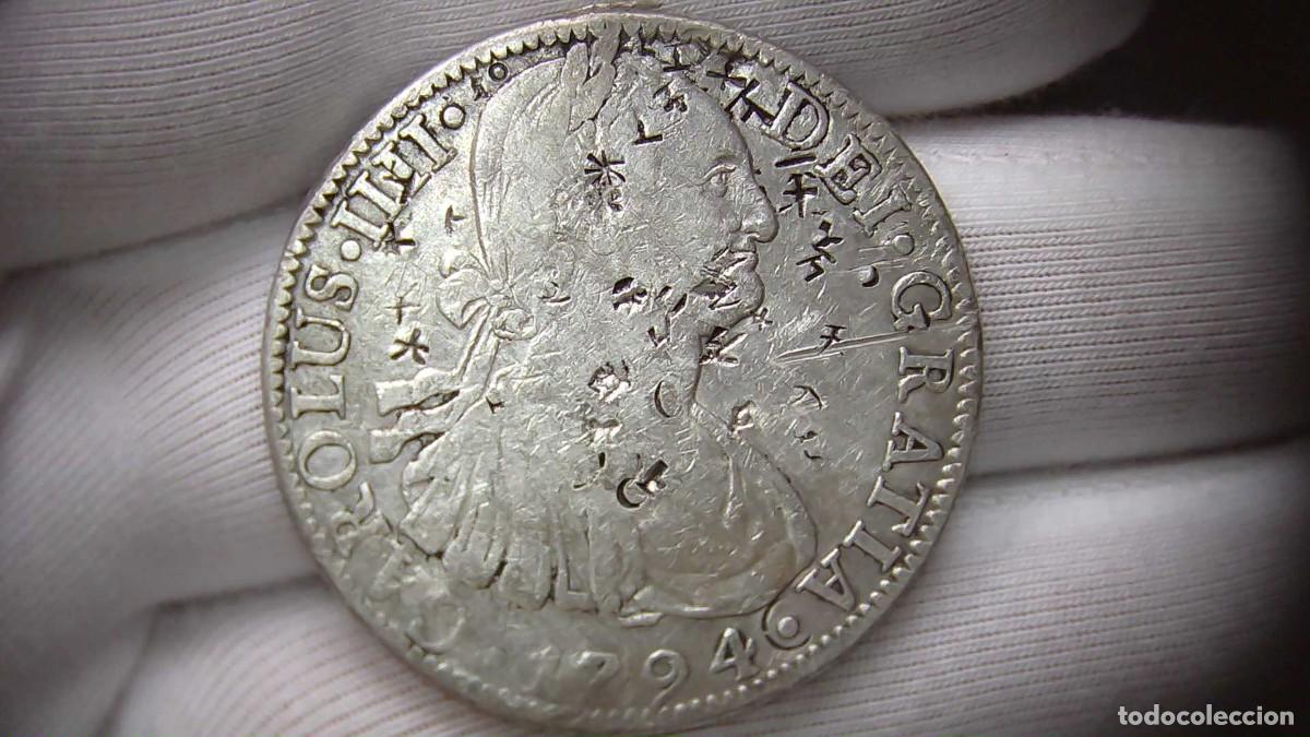 Monete da Spagna: Carlos IV 8 Reales, M&eacute;xico FM 1794 MBC+
