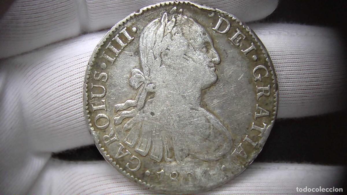 Monete da Spagna: Carlos IV 8 Reales, M&eacute;xico TH 1804 MBC-/BC+