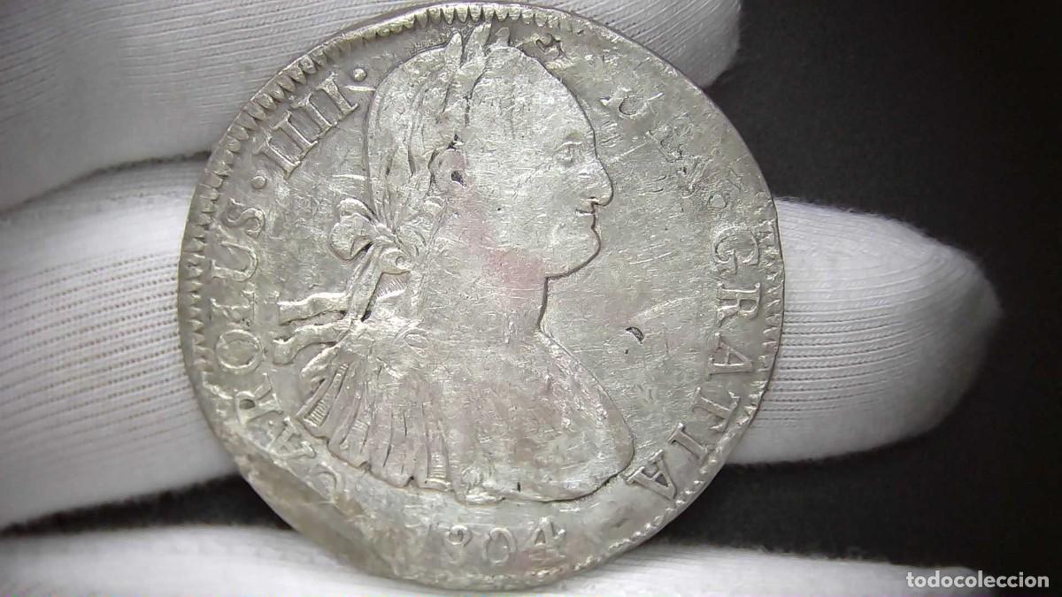Monete da Spagna: Carlos IV 8 Reales, M&eacute;xico TH 1804 MBC-