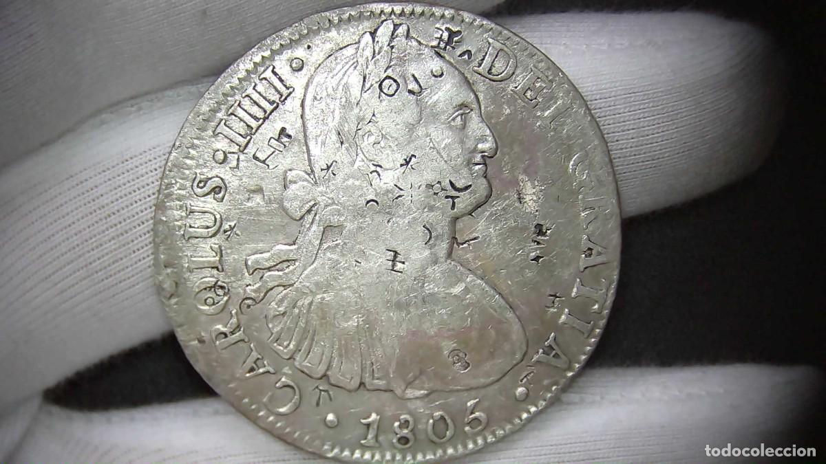 Monete da Spagna: Carlos IV 8 Reales, M&eacute;xico TH 1805 MBC