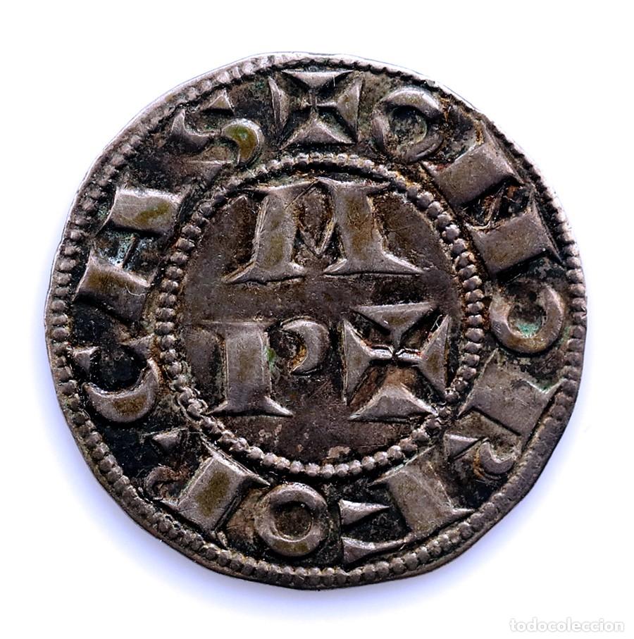 Monedas de Espa&ntilde;a: SC-Reino de Aragon. Diner Morl&agrave;. A nombre de CENTUL. Se&ntilde;or&iacute;o de B&eacute;arn. MBC+/VF+. 1,13 g.