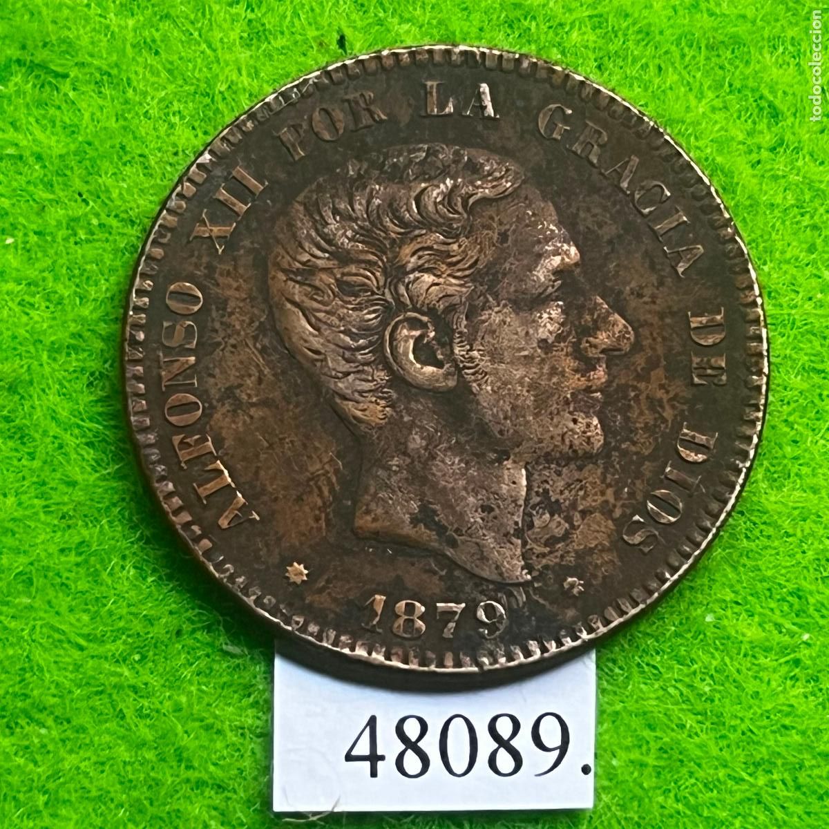 Monedas de Espa&ntilde;a: Espa&ntilde;a 10 centimos 1879, Alfonso XII, 12