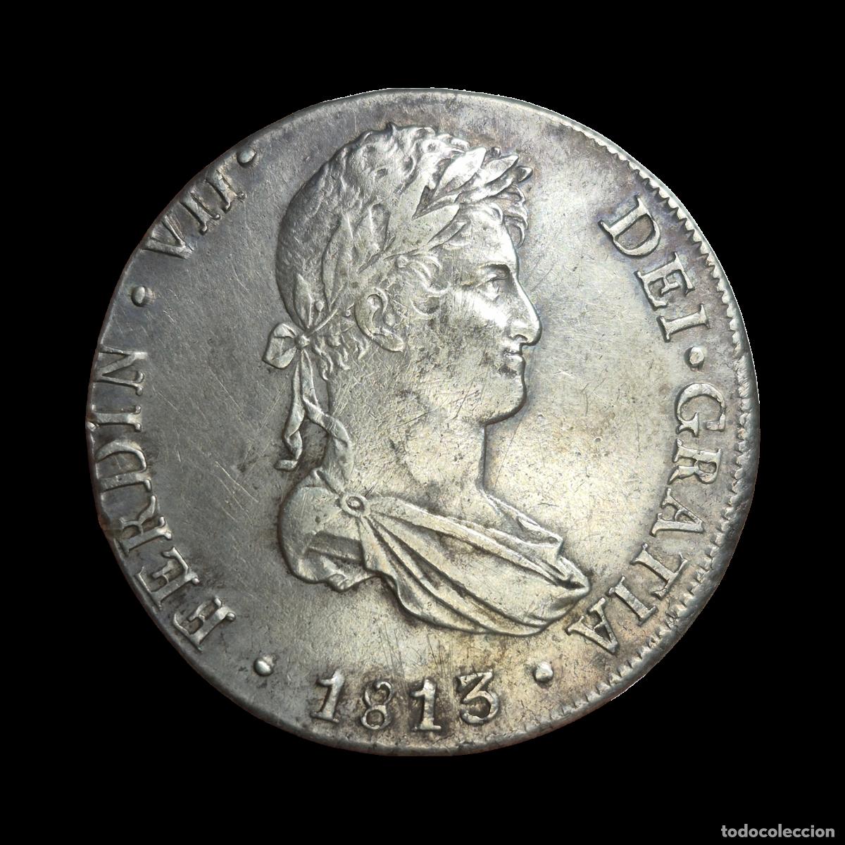 Monedas de Espa&ntilde;a: NT/ FERNANDO VII 8 REALES 1813 LIMA (E1144)