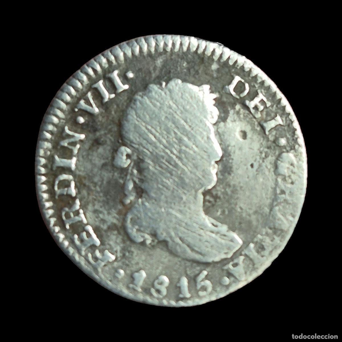Monedas de Espa&ntilde;a: NT/ FERNANDO VII 1/2 REAL 1815 MEXICO (E1160)