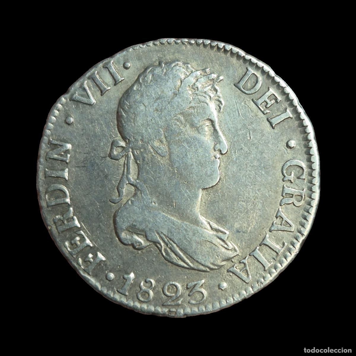 Monedas de Espa&ntilde;a: NT/ FERNANDO VII 2 REALES 1823 POTOSI (E1157)