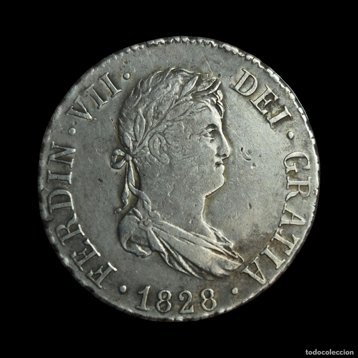 Monedas de Espa&ntilde;a: NT/ FERNANDO VII 2 REALES 1828 SEVILLA (E1156)