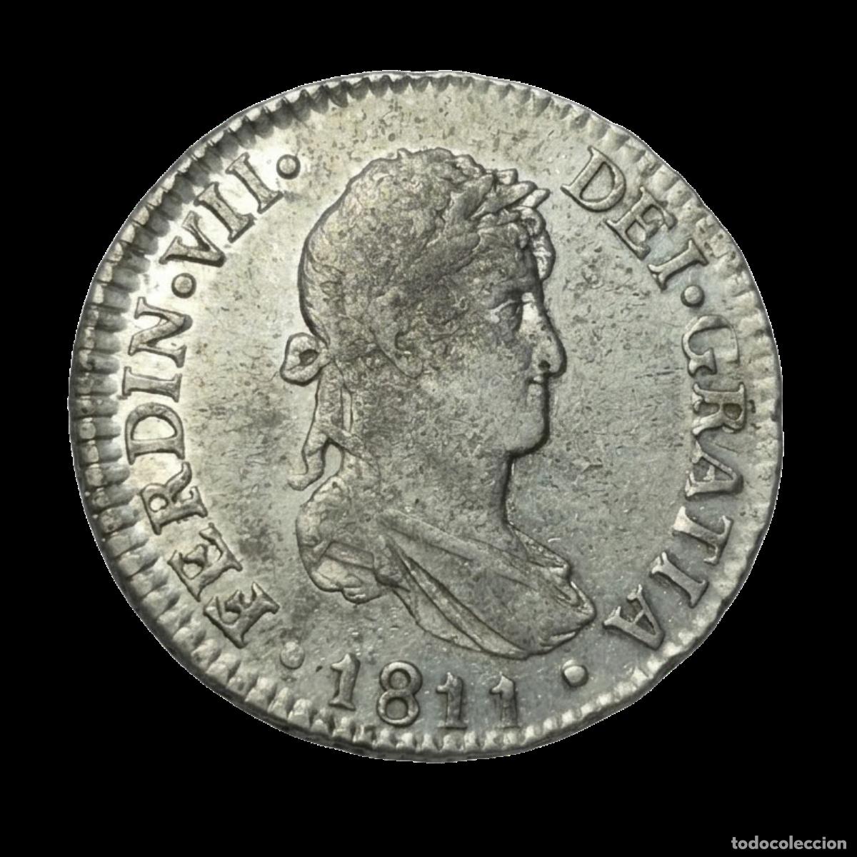 Monedas de Espa&ntilde;a: NT/ FERNANDO VII 2 REALES 1811 CADIZ (E1014)