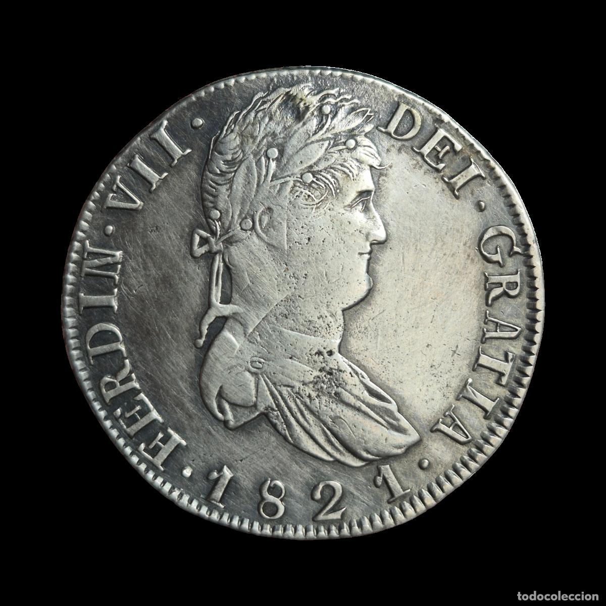 Monedas de Espa&ntilde;a: NT/ FERNANDO VII 8 REALES 1821 ZACATECAS (E1147)