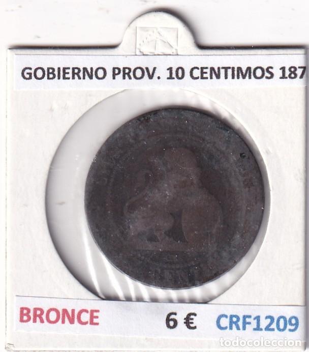 Monedas de Espa&ntilde;a: CRF1209 MONEDA ESPA&Ntilde;A GOBIERNO PROVISIONAL 10 CENTIMOS 1870