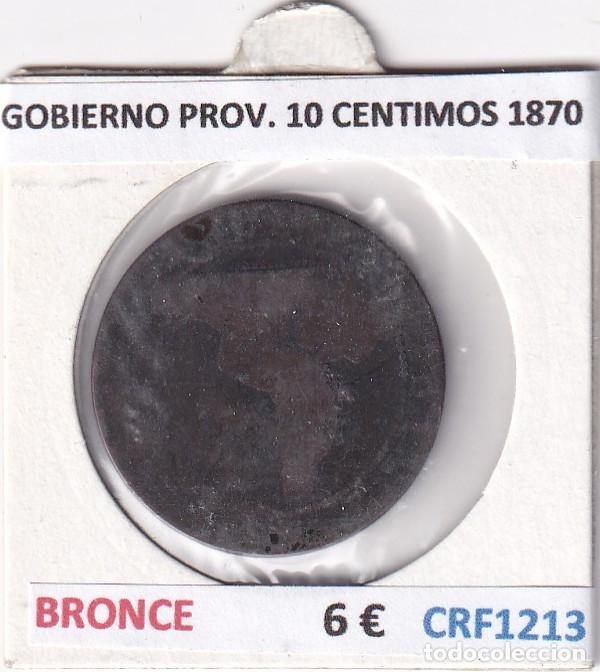 Monedas de Espa&ntilde;a: CRF1213 MONEDA ESPA&Ntilde;A GOBIERNO PROVISIONAL 10 CENTIMOS 1870