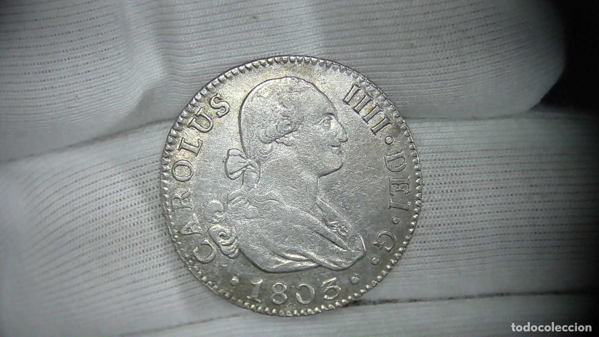 Monedas de Espa&ntilde;a: Carlos IV 2 Reales 1803 CN Sevilla MBC+
