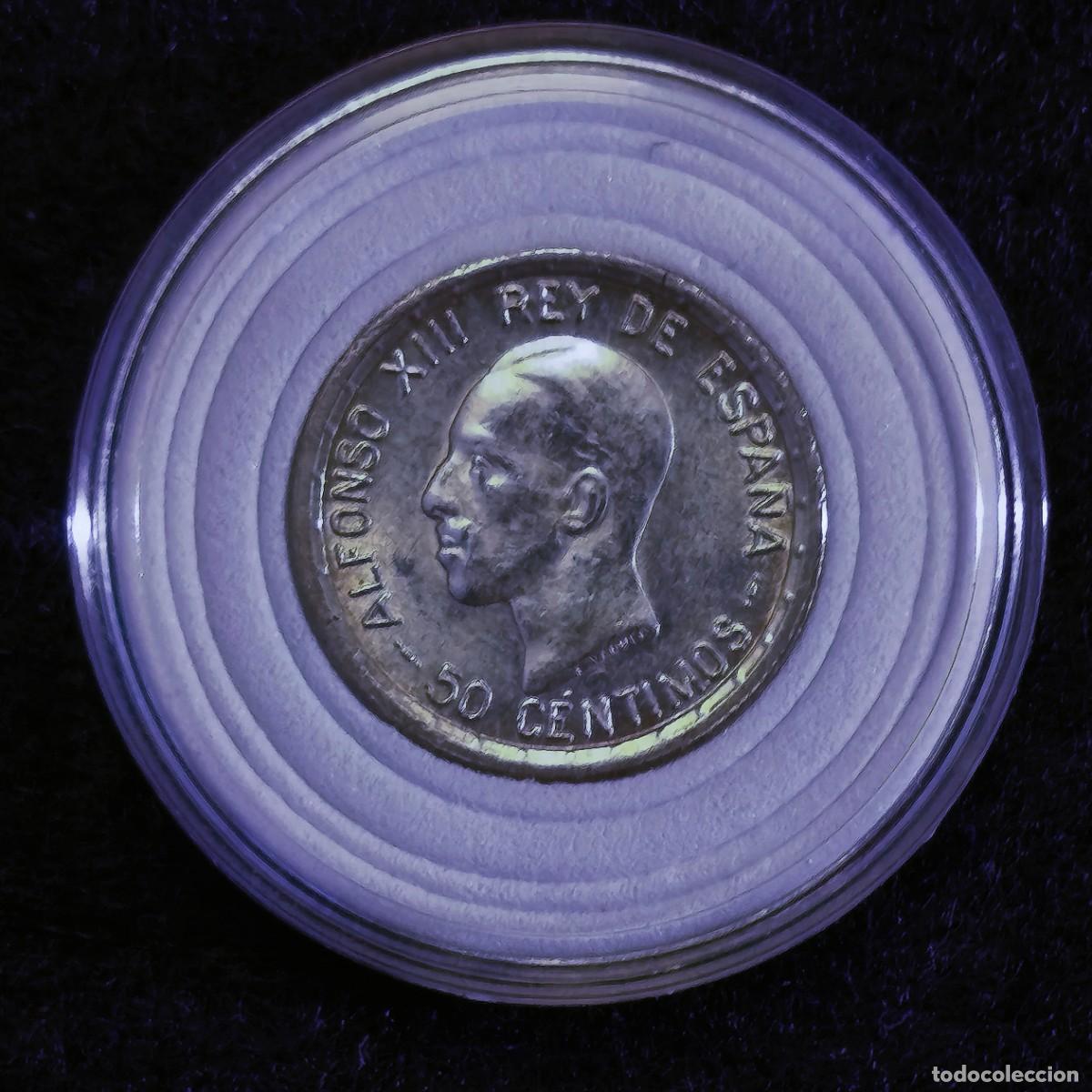 Monete da Spagna: 50 CENTIMOS DE PLATA ALFONSO XIII. REINO DE ESPA&Ntilde;A. PCS. A&Ntilde;O 1926. M.B.C.