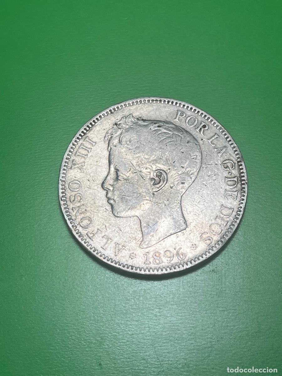 Monedas de Espa&ntilde;a: 1896. Alfonso XIII. 5 pesetas de plata
