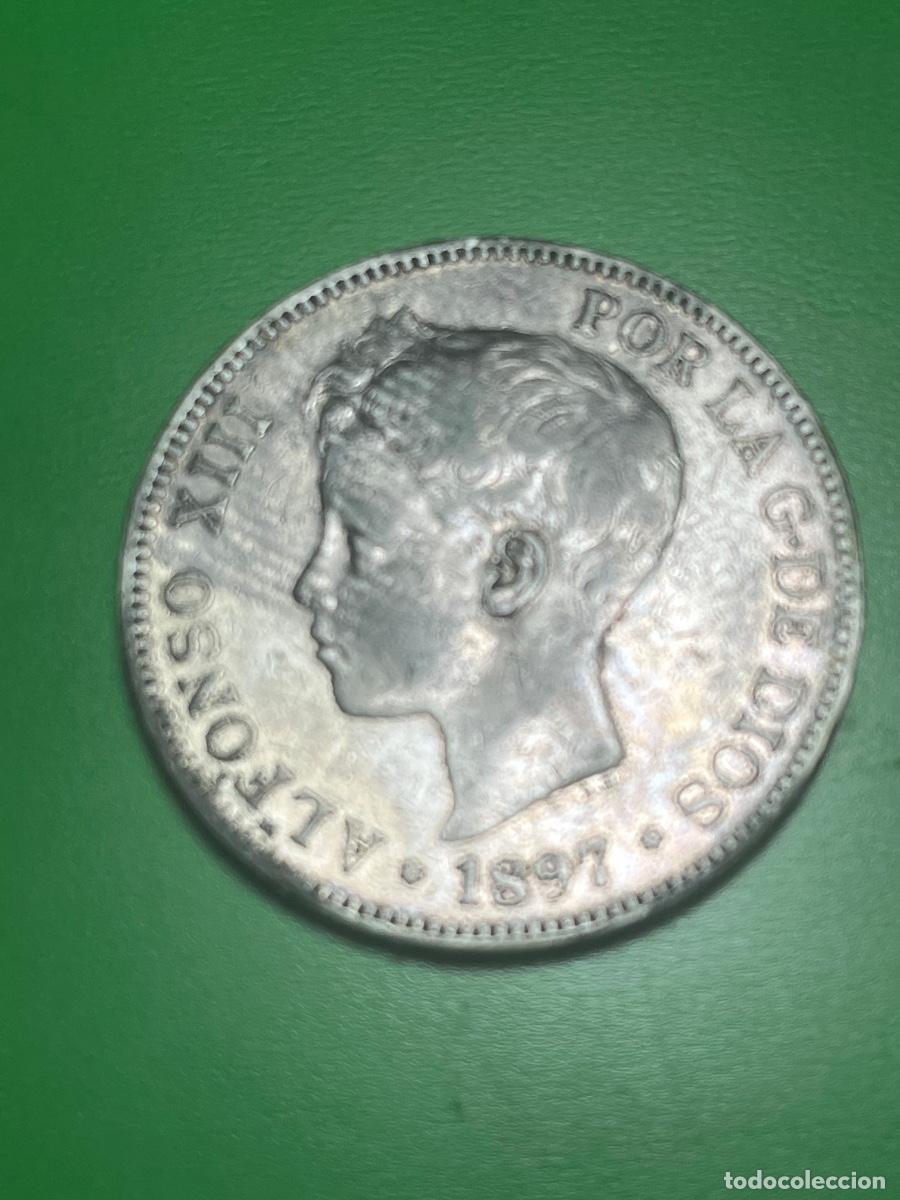 Monedas de Espa&ntilde;a: 1897. Alfonso XIII. 5 pesetas de plata