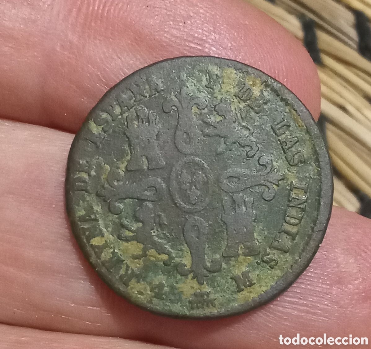 Monedas de Espa&ntilde;a: Isabel II. 4 Maraved&iacute;s 1836. Segovia. Valor en reverso. Escasa.
