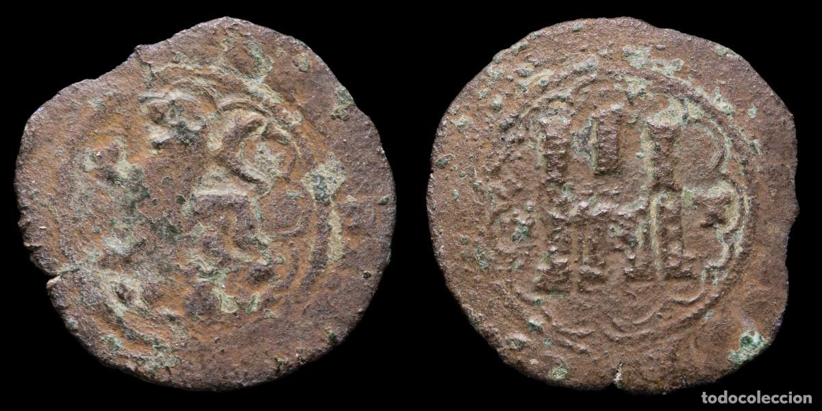 Monedas de Espa&ntilde;a: 2 Maravedis Catholic Kings, Toledo Mint (crown -T) - 24 mm / 2,90 gr.