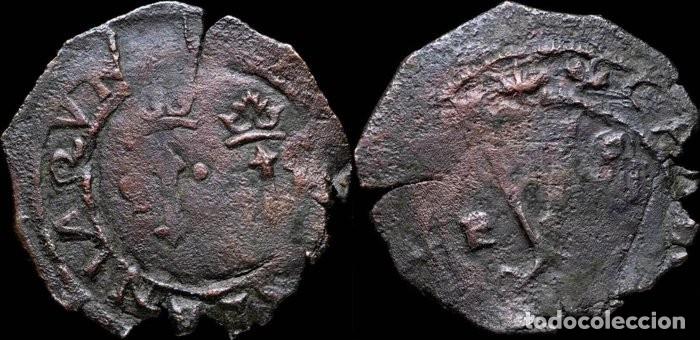 Monedas de Espa&ntilde;a: 4 Maraved&iacute;s of Juana and Carlos, Santo Domingo mint - 27 mm / 2,81 gr.