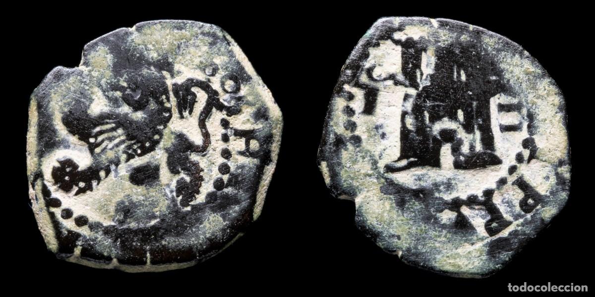 Moedas de Espanha: 2 Maravedis Philips III, Toledo Mint - 16 mm / 1,47 gr.