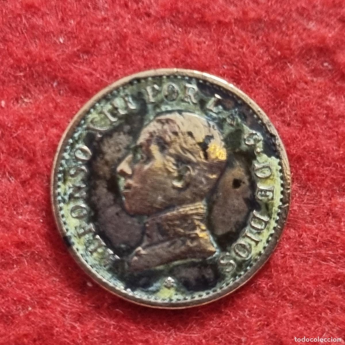 Monedas de Espa&ntilde;a: MONEDA 1 CENTIMO 1911 ALFONSO XIII RARA MBC ORIGINAL C39