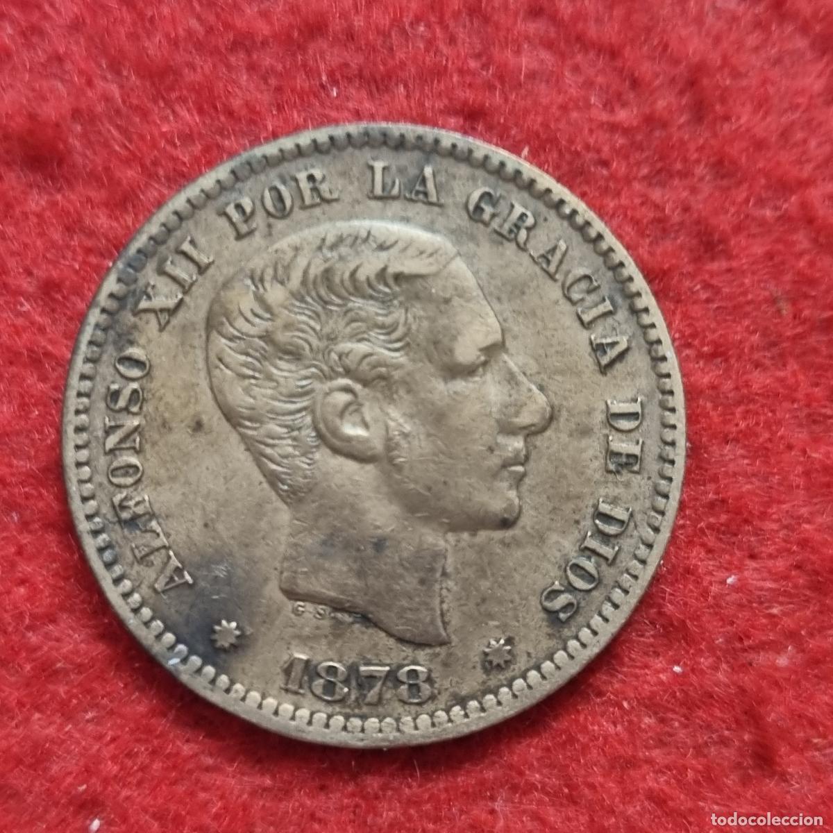 Monedas de Espa&ntilde;a: MONEDA 5 CENTIMOS 1878 COBRE MBC++ ORIGINAL C39